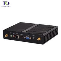 팬리스 미니 PC 윈도우즈 10 코어 i3 4020Y 4K HD 컴퓨터 셀러론 2955U 베어본 DDR3 HTPC 미니pc HDMI VGA, [02] i3 4020Y 4012Y, [08] 8G RAM 256G SSD