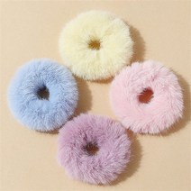 밍크 털 머리끈 스크런치 URK085