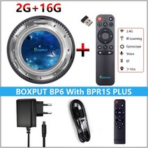 미디어박스 미디소프트 영상재생 미디어플레이어 BOXPUT-BP6 안드로이드 12 TV 박스 Allwinner H618 6K 2., 08 2G 16G BPR1S PLUS_04 Au 플러그