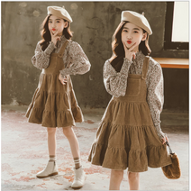 주니어 메이플 골덴멜빵 세트