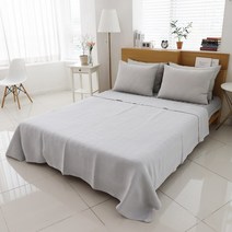 데코그램 3중직 풍기인견 피그먼트 여름이불, 그레이