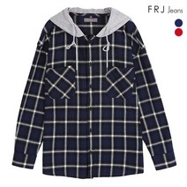 [FRJ] 남성 후드달이 체크셔츠 (F84M-SH049A)