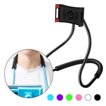 목에 거는 핸드폰 거치대 넥 스마트폰 누워서 편하게 자바라 핸즈프리, 05. 그린