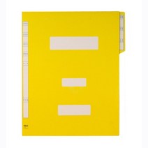 현풍화일 A4 스티커 정부화일, 노랑, 1개