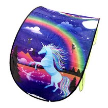 1인용 2인용 텐트 야외 캠핑 접이식 초경량 어린이 마법의 꿈의 침대 겨울 원더 랜드, 04 Unicorn