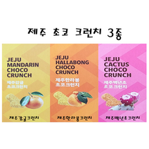 (주)에버그린 제주 감귤 크런치초코 3종! 감귤 백년초 한라봉(사은품 증정) 초콜렛, 제주 크런치초코 3종, 1set