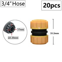 콤비락 파이프 스텐 모듈 앵글 컨넥터 20pcs 퀵 커넥터 가든 호스 1/4 3/8 1/2 3/4 1 "급수 파이프 커, 13 N