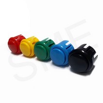 30-101230 30파이 5가지컬러 푸쉬 버튼 원형 오락기 스위치, GREEN