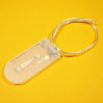 [파츠키츠] CR2032 LIR2032 2구(2S) 배터리홀더 6V 전지함 케이스 온오프스위치 리드타입, BHC-2032(2C)-SW (클리어)