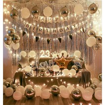 파티샵 파티용품 생일 풍선 세트 가랜드세트(손펌프포함), 802