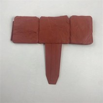 정원 울타리 화단 테라스 가림막 데크 정원 장식 울타리 테두리 풍경 꽃 접는 울타리-경로 잔디 모조 돌 접, 02 brown 1pc