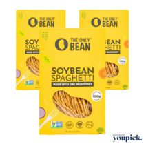 [유픽] The Only Bean 디온리빈 고단백 콩 파스타 소이빈 스파게티 (대두 100%), 3개 (227g x 3)