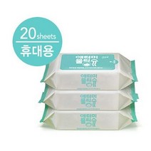 궁중비책 프리미엄 손 & 얼굴 물티슈 휴대용, 20매, 10팩
