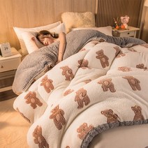 양털 캐시미어 이불 따뜻한 두꺼운 겨울 밍크담요, J