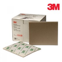 3M 스폰지 연마재 페파 프라이머 퍼티 목공 퍼티작업 샌딩스폰지 하도작업 페인트, 02604 (320~400방)