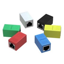 POE 확장기 암암 커넥터 RJ45 이더넷 케이블 Cat7Cat65e 네트워크 LAN 어댑터 인터넷 커플러 익스텐더 확장 변환기, 색상 선택_녹색 | 4개