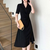 로더블에르 간절기용 하객원피스 블랙