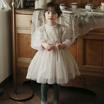 도오빠 피렐리아 아동 드레스 원피스 스커트 쉬폰 긴팔 공주옷 하객룩 생일 파티 여아용