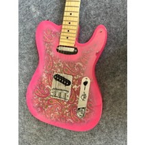 초중급 일렉기타 취미용 연습용 전자기타 동호회 커스텀 바디 6 현 마호가니 Amoeba 패턴 텔레캐스