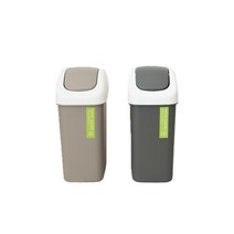 M 직사각 휴지통, 소(6.5L)-라이트브라운