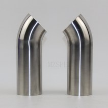 길이 100mm 51/57/63/304mm 건강 수준 스테인레스 스틸 용접 45 도 엘보 광택 연장 직선 가장자리, [09] 76mm