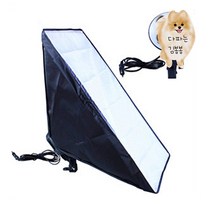 촬영조명 사진 스튜디오 지속광 사각 소프트박스 상품촬영 개인방송 접이식소프트박스, 1구+장수램프1개