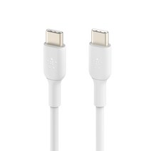 벨킨 부스트업 USB C to C타입 고속 충전케이블 CAB003bt2M 2m, 화이트, 1개, 2m