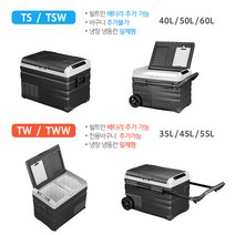 2021년형 알피쿨 냉장고 TS / TSW /TW/TWW 시리즈 차량용 냉장고 DC/AC겸용, TSW60(내장배터리없음)