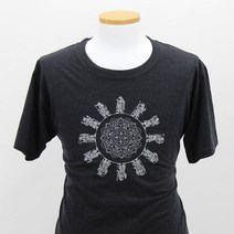 큐신라 경주 티셔츠 차콜 12지신 12 반팔