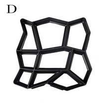 시멘트 금형 수동 포장 콘크리트 재사용 가능한 DIY 플라스틱 경로 메이커 정원 돌 도로 장식, [04] 42x43cm Roma