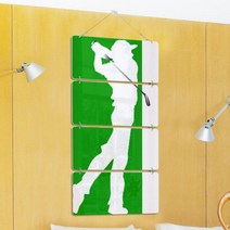 멀티아크릴액자_골프라이프(4단)_노프레임액자_nk625, 타입1