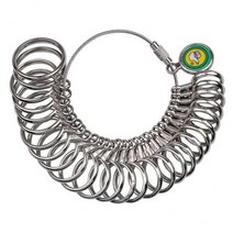 GHSHOP 2-3pack 링 사이저 측정 도구 세트 미국 크기 1-13 스케일 스틱 여성용 금속, 3개, 금