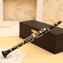클라리넷 리드 우드 스톤 바쿤 mini clarinet model 악기 미니어처 데스크 장식 clarinet flute display model ornament with box, 13.5cm