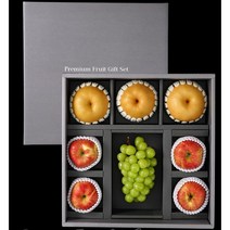 프리미엄 혼합과일 세트 (사과 배 샤인머스켓) 추석 과일 선물세트, 고급 혼합과일 선물세트 + 보자기, 1개