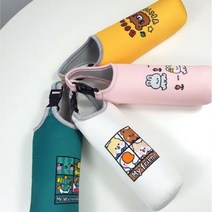 아동용 물병 스트랩 텀블러 물통 보틀 파우치 가방 주머니 커버 보틀 어린이집 스트랩 보온 끈, 스트랩텀블러백화이트