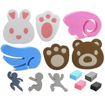 차량용 문콕방지 도어가드 캐릭터 순정형 날개 곰 토끼, 선택7. 곰돌이 ( 브라운 ), 1개