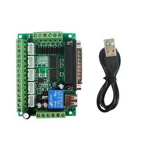 CNC 컨트롤러 MACH3 5 축 브레이크 아웃 보드 광학 커플러 조각 기계 스테퍼 모터 드라이브 1pcs 12-24V, 한개옵션0