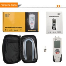 마노미터 차압 측정기 압력계 디지털 공기 압력 차동 게이지 가스 테스터, 02 without battery