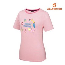 [올포유] [올포유] 여성 프린팅 반팔 티셔츠 AWTRJ6122-403_G