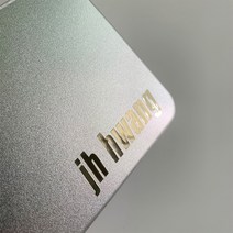 이니셜주문제작 네임스티커 라벨스티커 홀로그램 골드, 폰트03, 컷팅네임 골드 1.5cm