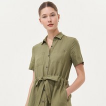 타미힐피거 린넨 셔츠 드레스 (T22C3TDR101WT2PLY)