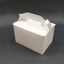 앞트임 조각케이크박스 화이트 (중/10매)