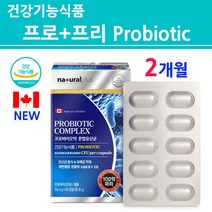 식약처인증 LGG유산균 분말 가루 알약 캡슐 락토바실러스 람노서스 애시도필러스 포스트 프로 프리 신 바이오틱스 FOS 프락토올리고당 여성 남성 방탄 갑옷 복합균주 슈퍼 식약청 인정, 1박스, 500mgx60캡슐