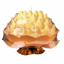 황금 연꽃양초 대형 황금빛 초파일 연꽃촛대