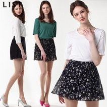 리스트 리스트(LIST) 베르디 쉬폰 플레어 스커트팬츠 (택가격:108000원)