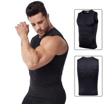 여름 통기성 압축 러닝 조끼 남자 빠른 건조 체육관 피트니스 탱크 탑 민소매 셔츠 운동 스포츠 의류 맞춤형154319, Asian size M