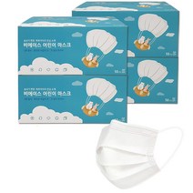 비에이스 일회용 덴탈마스크 소형, 50매, 4개, 화이트