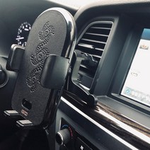 차량용 무선충전기 핸드폰거치대 휴대폰 C타입 포터2 봉고, 3코일 차량무선 퀵충전 거치대 + USB 퀵-차량충전기