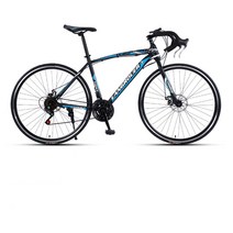 DK 로드자전거 기계식디스크브레이크 90%박스배송 변속 자전거 ZXC006, 27속도, 30칼 검정과 파랑