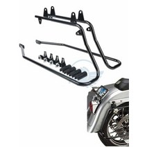 오토바이 하드캐리어 수납가방 할리 데이비슨 팻 보이 소프테일 헤리티지 디럭스 야간 열차, 검은색